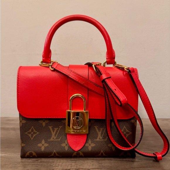 Louis Vuitton Red and Brown Women's Bag - Picture 1 of 7